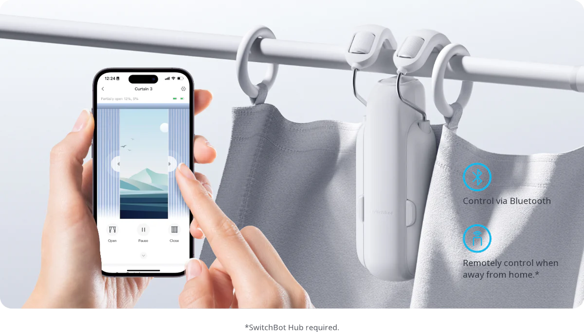 HALLNING_SWITCHBOT CURTAIN 3_CONTROL BY PHONE